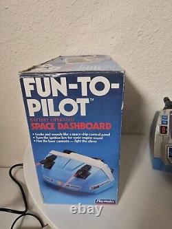 Rare Vintage Playmates Fun To Pilot Dashboard Space Dashboard Toy 1985 AS IS