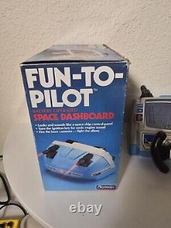 Rare Vintage Playmates Fun To Pilot Dashboard Space Dashboard Toy 1985 AS IS