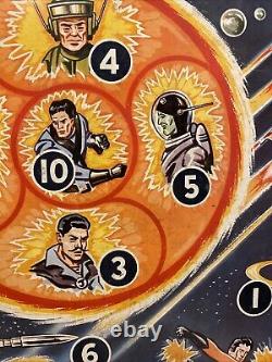 Rare Vintage Pre-War Space Target Tin Litho Game Board 23 x 14