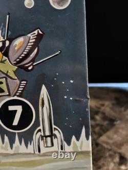 Rare Vintage Pre-war Space Target Tin Litho Game Board 23 X 14