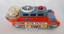 Rare Vintage Space Toy Battery Operated Moon Patrol Space Tank With REMOTE