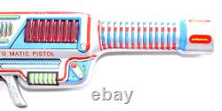 Rare Vintage Tin Space Ray Gun Astronaut Japan 1960s Toy Laser Sound Sparks Work