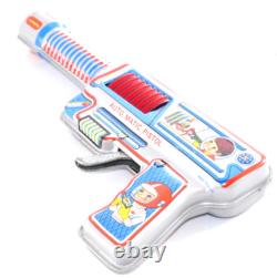 Rare Vintage Tin Space Ray Gun Astronaut Japan 1960s Toy Laser Sound Sparks Work