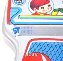 Rare Vintage Tin Space Ray Gun Astronaut Japan 1960s Toy Laser Sound Sparks Work
