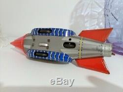 Rare Vintage Tinplate Space Commander Rocket 1950's K O Toys Japan
