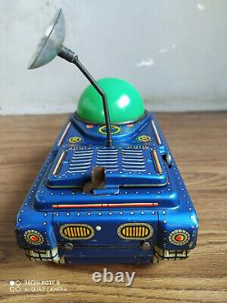 Rare vintage battery powered SPACE PATROL tin Space toy of 60's made in Japan