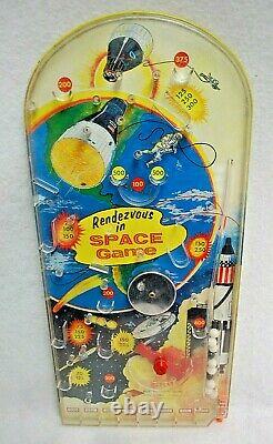 Rendezvous in Space Tabletop Pinball Game 1960's by Wolverine Toy Vintage S9468