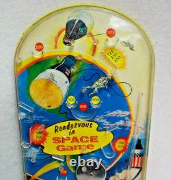 Rendezvous in Space Tabletop Pinball Game 1960's by Wolverine Toy Vintage S9468