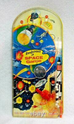 Rendezvous in Space Tabletop Pinball Game 1960's by Wolverine Toy Vintage S9468