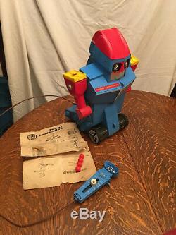 Robot Commando with Box Ideal toys 1961 Robot Space Toy Vintage