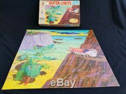 SALE. 4 x VINTAGE 1964 THE OUTER LIMITS MB PUZZLES with BOXES 3 ARE COMPLETE VG