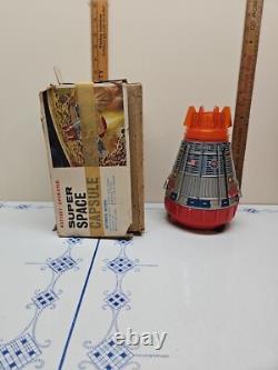 SH Toys Japan Space Capsule Tinplate Model Excellent Vintage Rare W / BOX