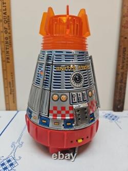 SH Toys Japan Space Capsule Tinplate Model Excellent Vintage Rare W / BOX