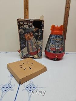 SH Toys Japan Space Capsule Tinplate Model Excellent Vintage Rare W / BOX