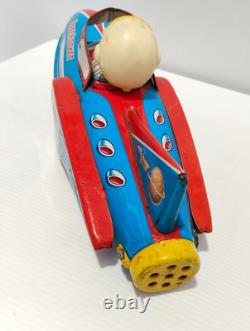 Scarce Vintage Tin Litho Toy Space Rocket 9 Masudaya Modern Toys Large Rocket AF