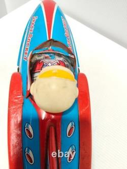 Scarce Vintage Tin Litho Toy Space Rocket 9 Masudaya Modern Toys Large Rocket AF