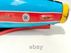 Scarce Vintage Tin Litho Toy Space Rocket 9 Masudaya Modern Toys Large Rocket AF