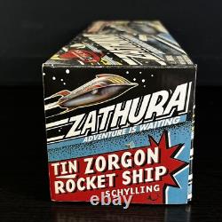 Schylling Zathura Tin Zorgon Rocket Ship Wind Up Toy 2005 Vtg