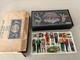 Sears space case figurine holder with 11 vintage action figures from 70's and 80's