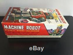 Sh Horikawa Machine Robot Space Tin Toy Japan Empty Box Only 60s Vintage Origina