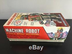 Sh Horikawa Machine Robot Space Tin Toy Japan Empty Box Only 60s Vintage Origina