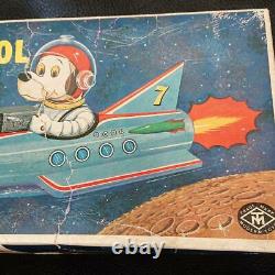 Space Patrol Japanese Tinplate Toy Modern Toys Vintage Made In Japan Good F/S