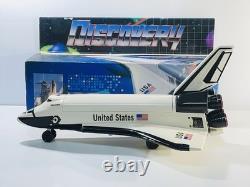 Space Shuttle Discovery Vintage 1980's Large Battery Operated Toy In Box Clean