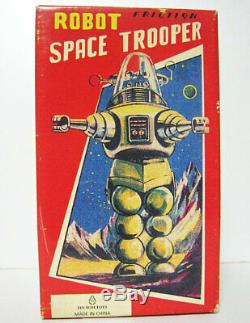 Space Trooper Robot Tin Japan Vintage