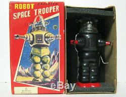 Space Trooper Robot Tin Japan Vintage