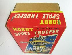 Space Trooper Robot Tin Japan Vintage