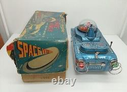 Space Vehicle VTG Japanese Tin Litho Vehicle Modern Toys Atomic Japan Very Rare