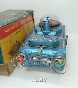 Space Vehicle VTG Japanese Tin Litho Vehicle Modern Toys Atomic Japan Very Rare