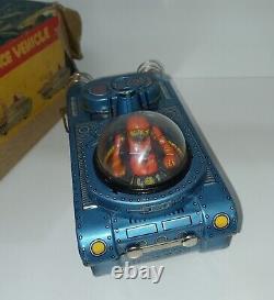 Space Vehicle VTG Japanese Tin Litho Vehicle Modern Toys Atomic Japan Very Rare