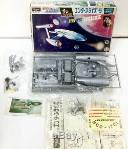 Star Trek Enterprise plastic model kit vintage 1960's Midori Japan motor, spring