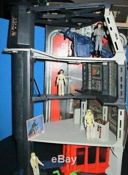 Star Wars Death Star Space Station 1978 WithBox & Action Figures Vintage Kenner