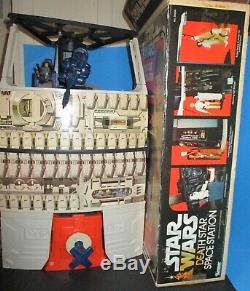 Star Wars Death Star Space Station 1978 WithBox & Action Figures Vintage Kenner