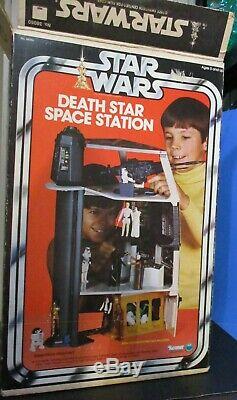 Star Wars Death Star Space Station 1978 WithBox & Action Figures Vintage Kenner