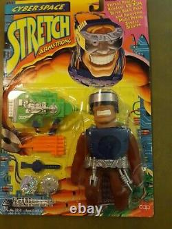 Stretch Armstrong Cyber Space With Gear 1995 Vintage Nib Cap Toys No 1253