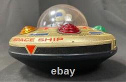 TIN X-7 DISK SPACE SHIP UFO Vintage Toy Rare Masudaya X-7 Japan
