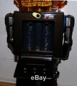 Tin Toy Robot Japan Yonezawa Gear Robot Mechanic Vintage Space Toy