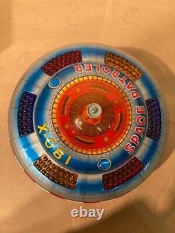 Tin Toy Yoshiya King Flying Saucer SPACE PATROL X-081 Jank vintage antique