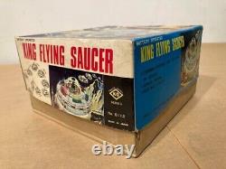 Tin Toy Yoshiya King Flying Saucer SPACE PATROL X-081 Jank vintage antique