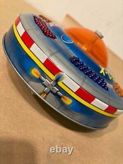 Tin Toy Yoshiya King Flying Saucer SPACE PATROL X-081 Jank vintage antique