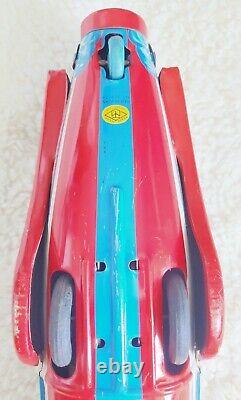 Tin Vintage Japan Friction Space Rocket #9-Patent# 709139