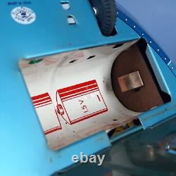 Toy Tin Space Ship Flying Saucers X-7 To Drums Vintage 1960