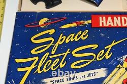 UNUSED VTG 1940s Hand-Craft Space Fleet Set Rocket Jets Ships Casting RARE HTF