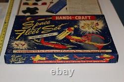 UNUSED VTG 1940s Hand-Craft Space Fleet Set Rocket Jets Ships Casting RARE HTF