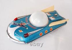 Universe Car Vintage Tin Toy Space Mobile Battery Op with Box