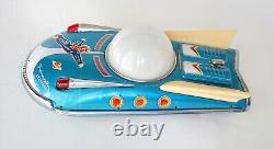 Universe Car Vintage Tin Toy Space Mobile Battery Op with Box