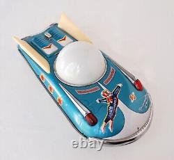 Universe Car Vintage Tin Toy Space Mobile Battery Op with Box